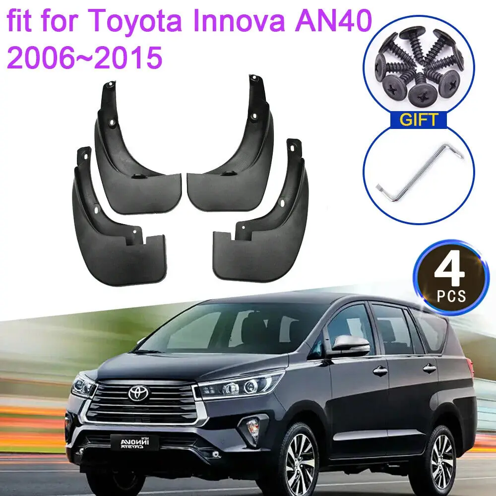 4x for Toyota Innova 2006 2007 2008 2010 2015 2019 2020 2022 Mud Flaps Mudguards Splash Guards Fender