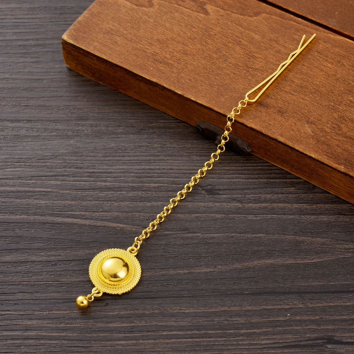 Golden Color Ethiopian Classic simplicity Jewelry Round Head Chain Dubai Wedding Bride Gifts #108