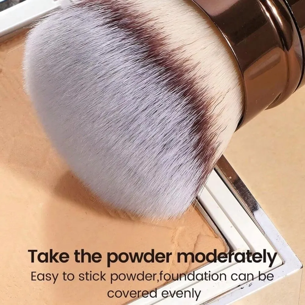 1 Stück professioneller einziehbarer Make-up-Pinsel für das Gesicht, Rougepinsel, loser Puderpinsel, synthetisches Haar, ultraweiche Doundat