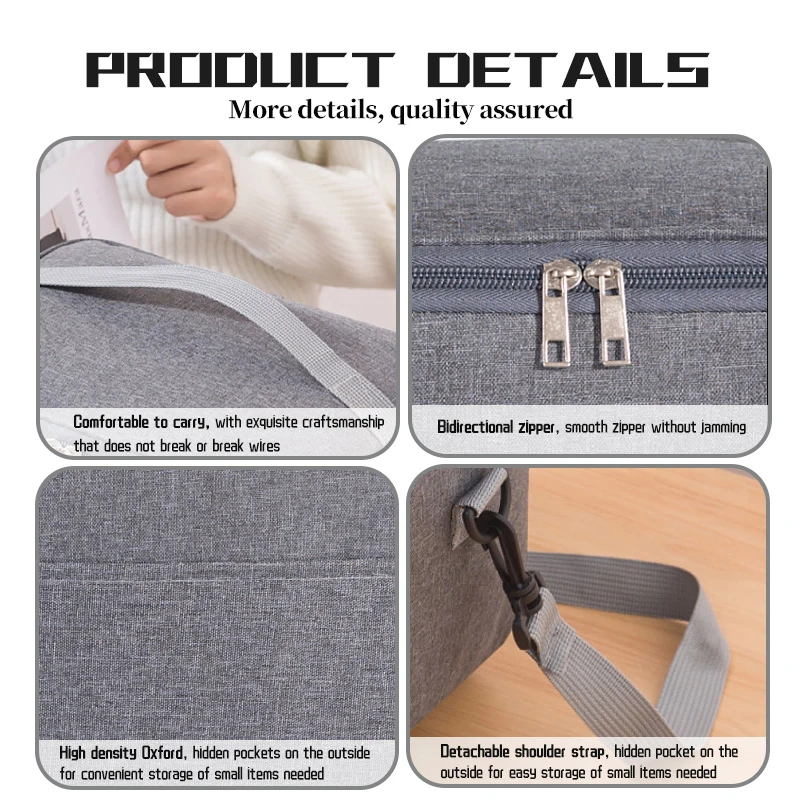 Oxford Cloth Insulated Picnic Bag Portable Thermal Lunch Bag For Seat CUPRA Altea Leon 5f Ibiza 6j ATECA Arona Exeo FR Tarraco view 3