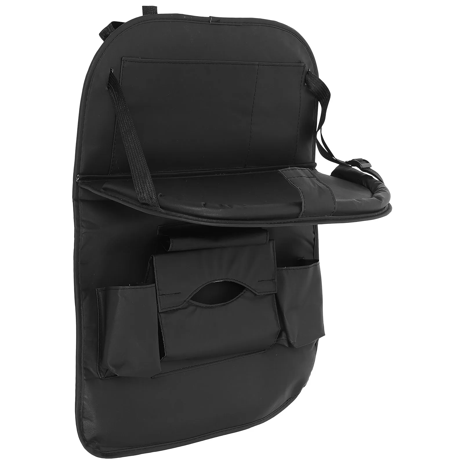 

Car Backseat Organizer PU Back Seat Organizer Tray Car Table Tray Storage for Kids Drinks and Essentials