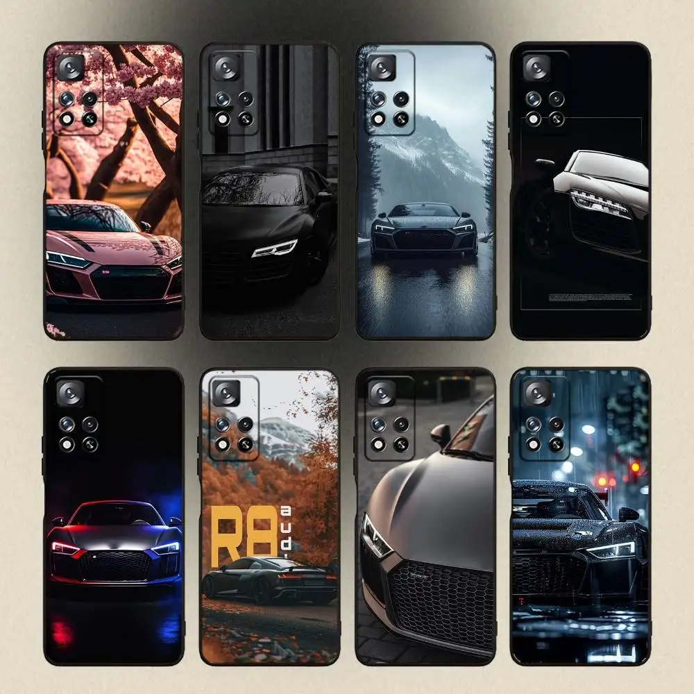 

A-Audis R-S R8 V10 Car Phone Case For Samsung Galaxy A 91,80,73,72,53,52,51,22,5G,Plus,J,Note Soft Black Cover