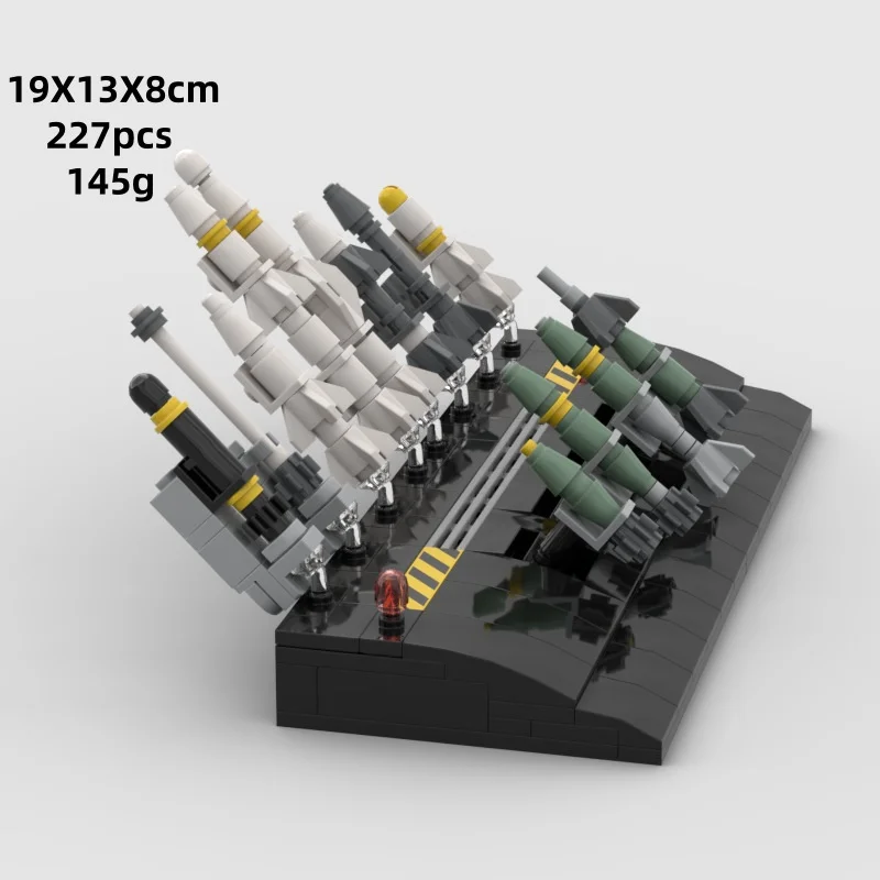 

New No. 224 Missile and Base Model Building Block Military Assembling Toys Building Blocks Ornament MOC-71635 for Boys