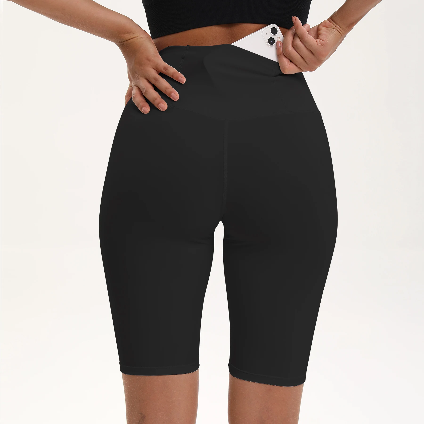 Pantalones cortos de entrenamiento de Fitness para mujer, Shorts ajustados de cintura alta para ciclismo y Yoga, pantalones deportivos transpirables de secado rápido para gimnasio y correr, Verano