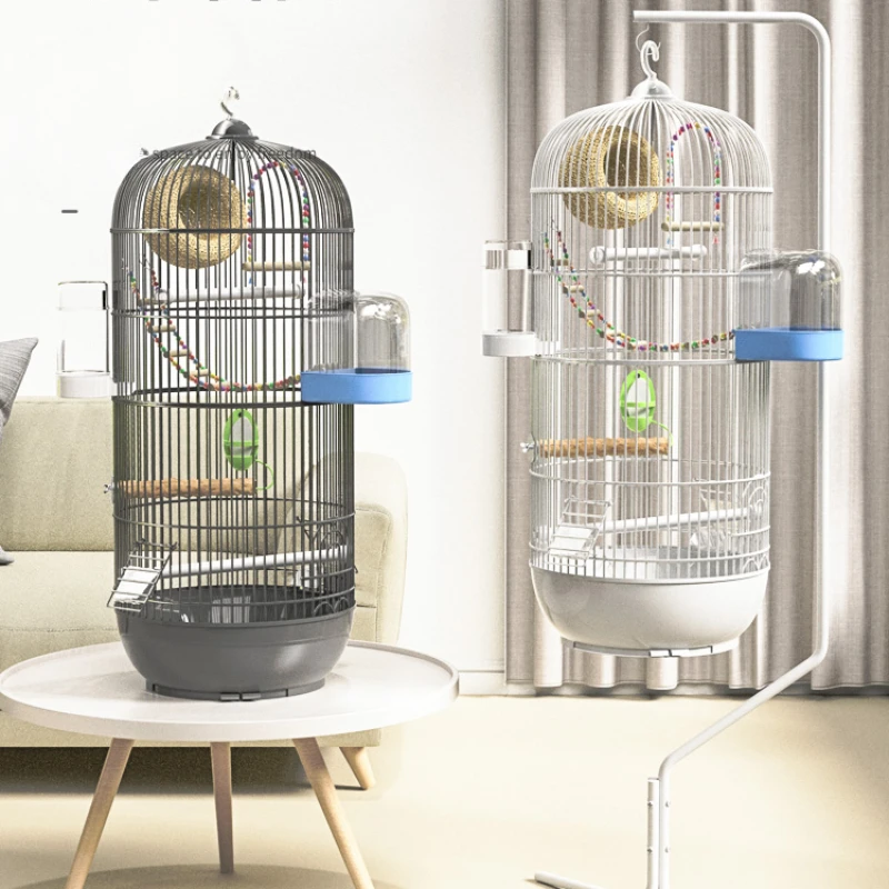 House Nest Myna Aviary Bird Cage Toys Hamster Courtyard Luxury Metal Bird Cage Accessories Jaula Decorativa Pet Products RR50BC