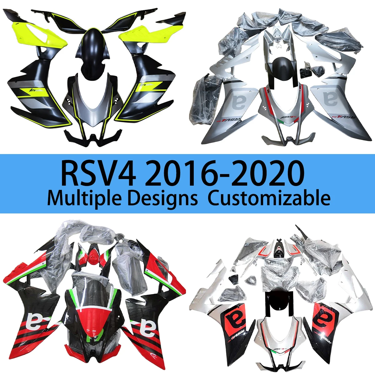 RSV4 1000 2016 2017 2018 2019 2020 Motorcycle Fairing Set for Aprilia RS1000 16 17 18 19 20 Dirt motor Trail Bike Fairings Kit