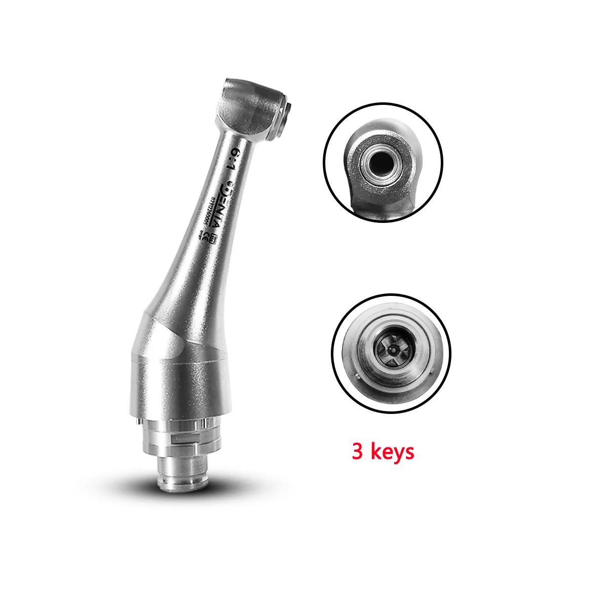 Accessori dentali Parte dentale della testa contrangolo 6:1 per manipoli Woodpecker / Dentsply con pulsante per dentista