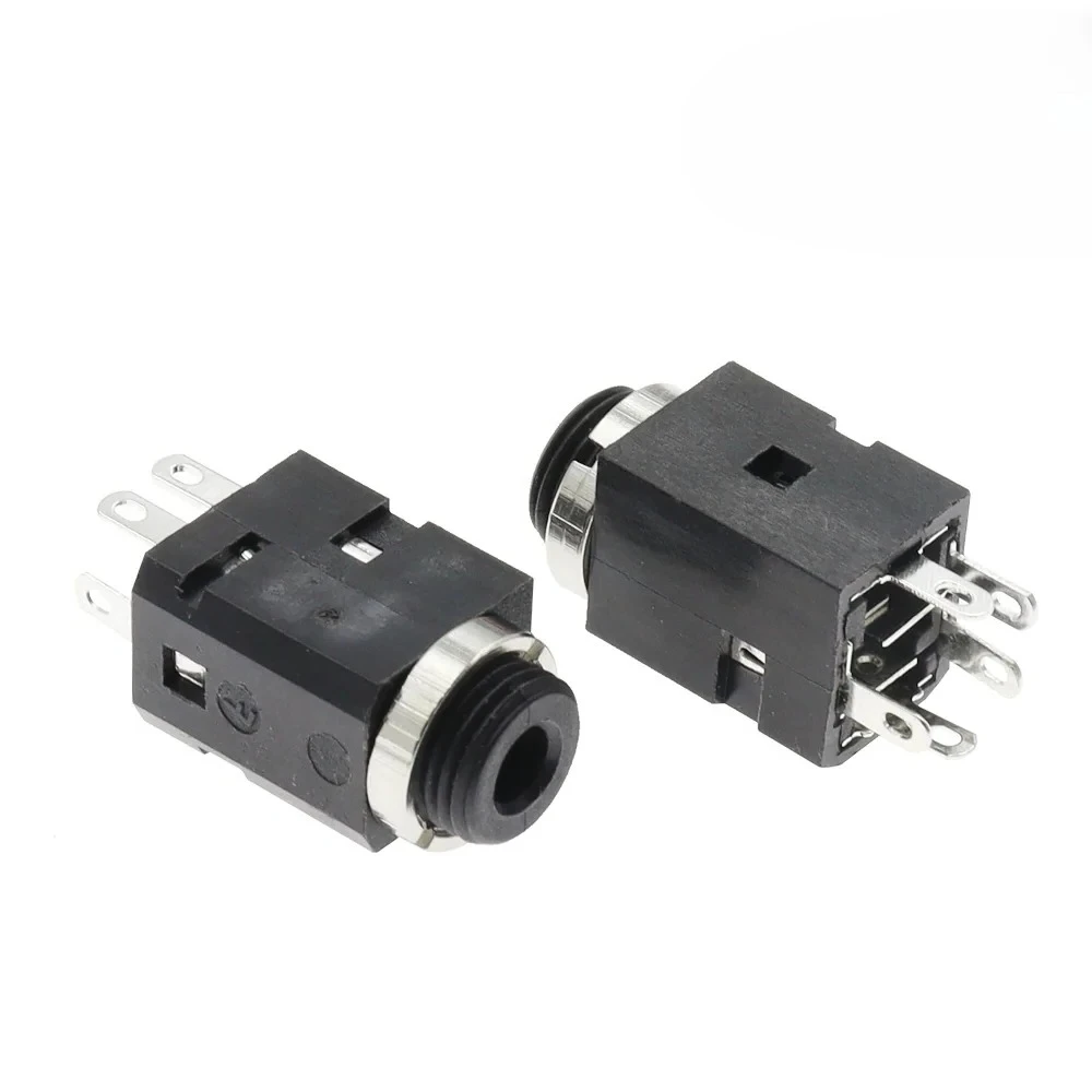 100PCS PJ-341 3,5 MM Vertikale Buchse 3Pin 4Pin 5Pin Stereo Buchse Jack mit Schraube 3,5 Audio 2/3/4 Pole Kopfhörer Loch – Detail 7
