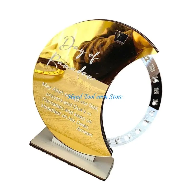 H37F ديكور خشبي العد التنازلي التقويم ديكور المنزل، الدورية الخشب عيد العد التنازلي تقويم القدوم لهدية هووسورمينغ #2