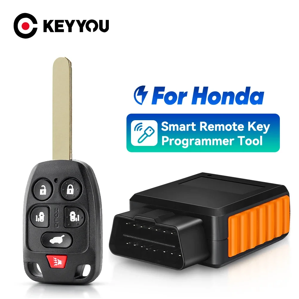 

KEYYOU With OBD DIY Programmer Tool Remote Key For Honda Odyssey 2011 2012 2013 2014 313.8MHz ID46 PCF7961 N5F-A04TAA N5FA04TAA
