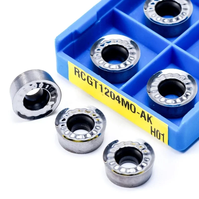 RCGT1204MO AK H01 Токарная вставка из алюминиевого сплава RCGT Оригинальный карбидный токарный станок с ЧПУ из алюминия RCGT 1204 Токарный инструмент Высокое качество