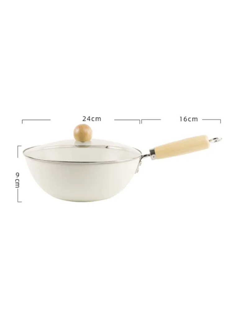 Poêle antiadhésive en céramique, poêle Wok, poêle à Steak domestique, poêle à crêpes, cuisinière à Induction, cuisinière à gaz, casserole spéciale antiadhésive