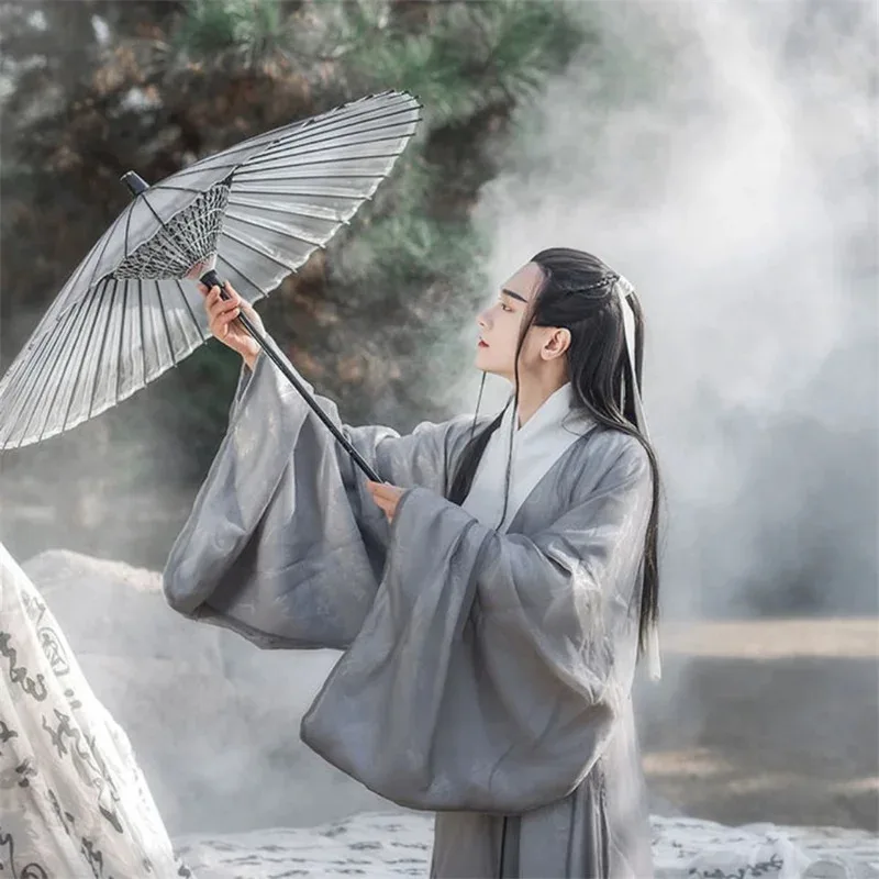 سلالة مينغ الصينية هانفو الذكور القديمة خمر زي الرجال هانفو كم كبير هالوين تأثيري الزي التطريز hanfu