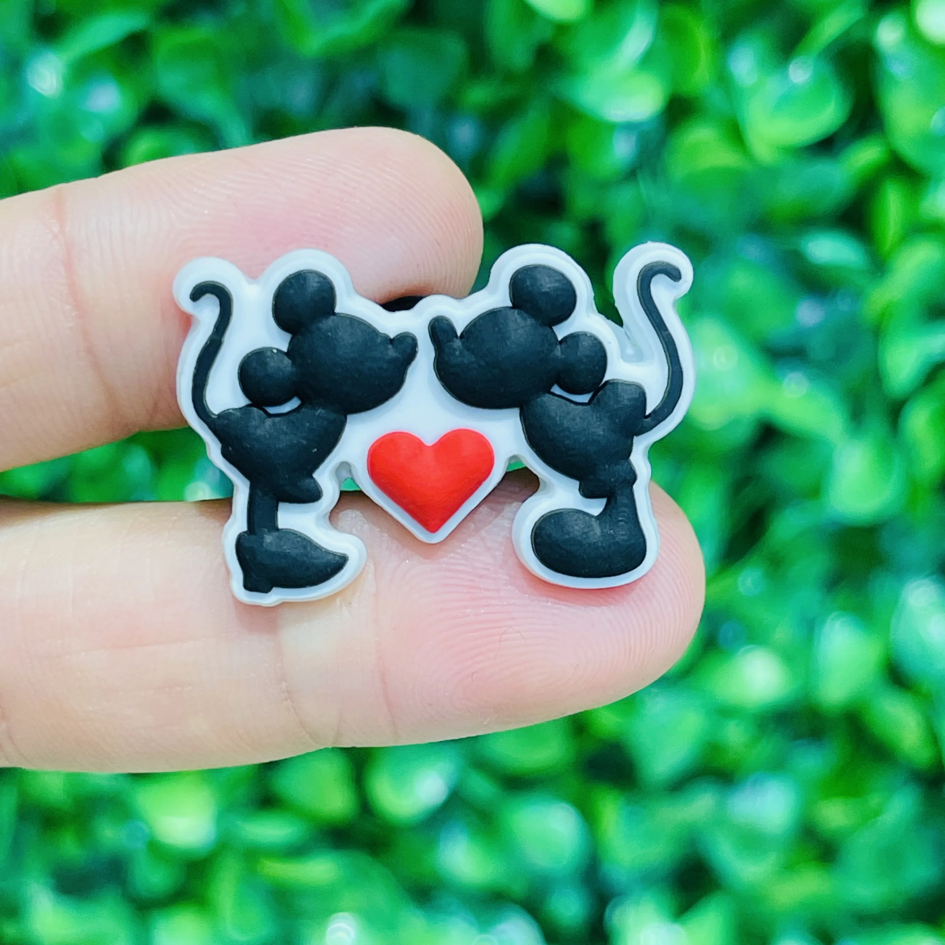 12szt Miniso Disney Mickey Ice Cream Drink Popcorn Donut Cake Chips PVC Shoe Charms Sandal Shoes Decoration Valentine's Day Gift