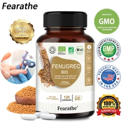 Natural Fenugreek Capsules - Digestion Aids, Weight Management, Non-GMO & Gluten-Free, Vegetarian