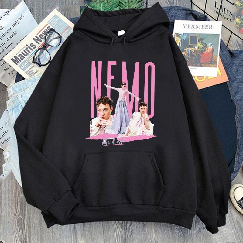 Nemo Eurovision Trophy Hoodie Harajuku Female The Code Fans Sweatshirt Long Sleeve Unisex Custom Pullovers Clothes for Teenagers