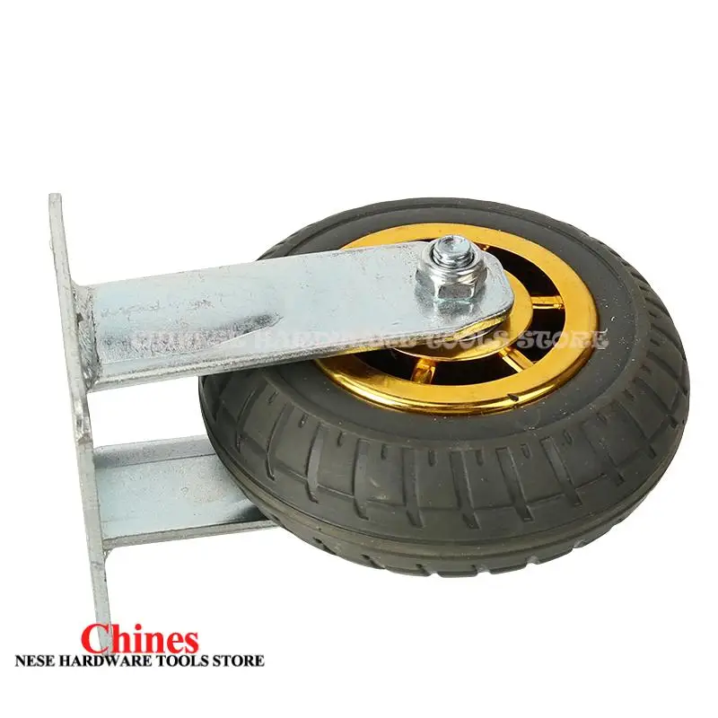 

Shelves 6-inch Fully Rubber Fixed Caster – Impact Absorption Tool Trucks Wear Resistance Design to Adapt to Food Trucks