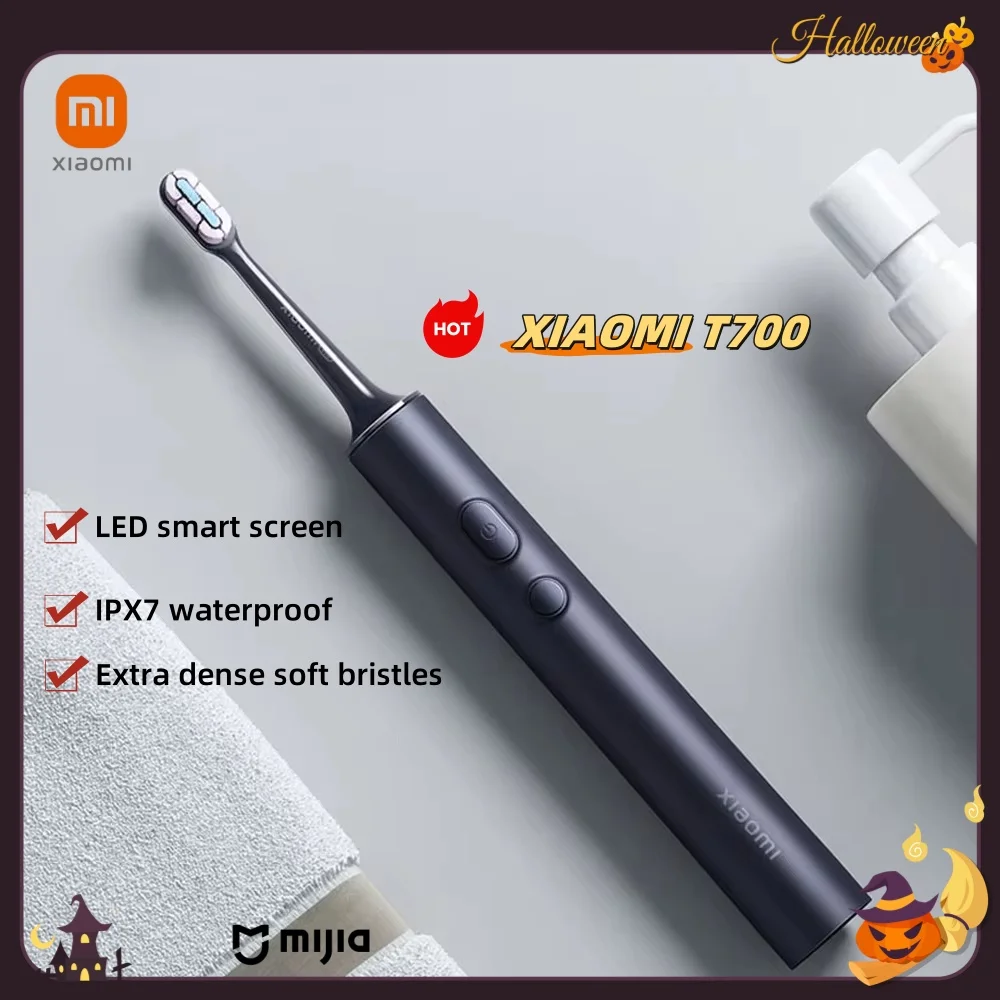 

XIAOMI MIJIA Sonic Electric Toothbrush, Ultrasonic Vibration, Teeth Whitening, Oral Clean Brush, Smart APP, Tooth Brush, T700