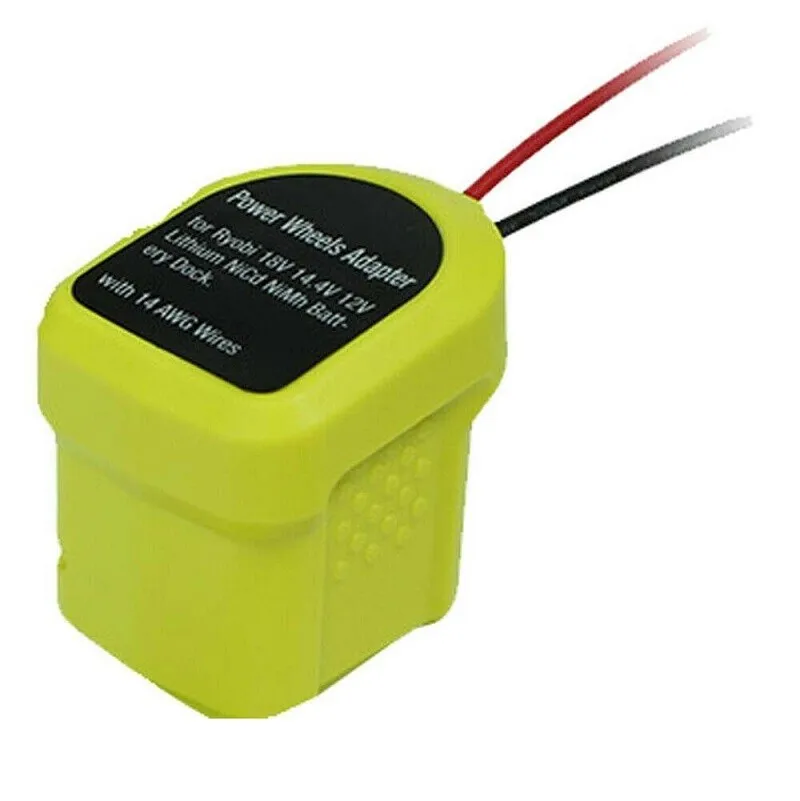 1pc For Ryobi One+ 18V Li-ion Battery Output Adapter DIY Power Wheels Converter For Ryobi 18V One+ P108 P107 Ni-MH Battery