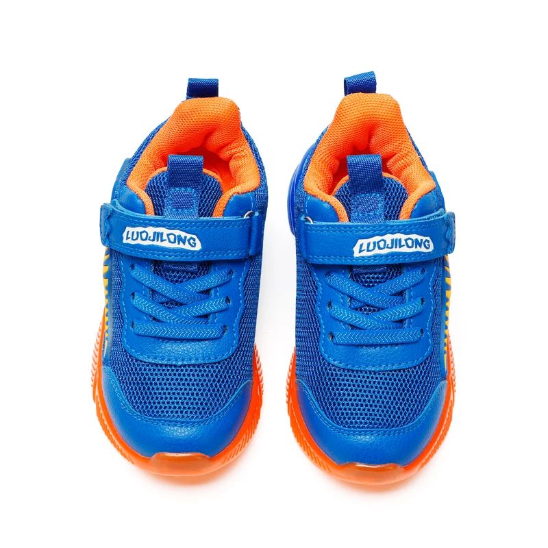 EXDINO Dinosaur 2-6 Children\'s LED T-REX Mesh Autumn New Light Up Shoes Boys Little Kids Outdoor Casual Glowing Sports Sneakers