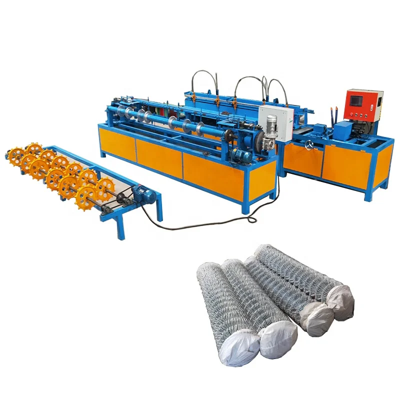 2025 Double Wire Chain Link Fence Making Machine High Quality Wire Mesh Production Equipment