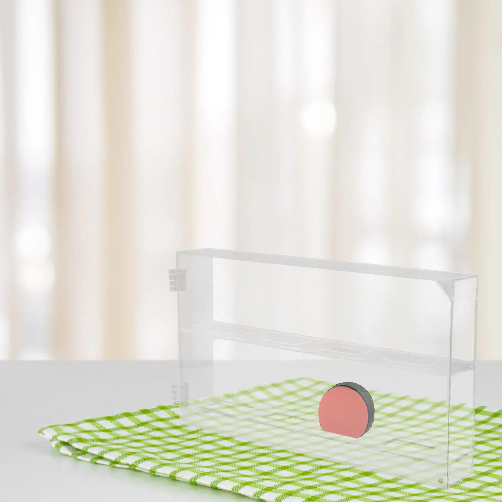 Transparent Acrylic Hockey Puck Storage Box Space Saving Wall Mount Organizer for Enthusiasts