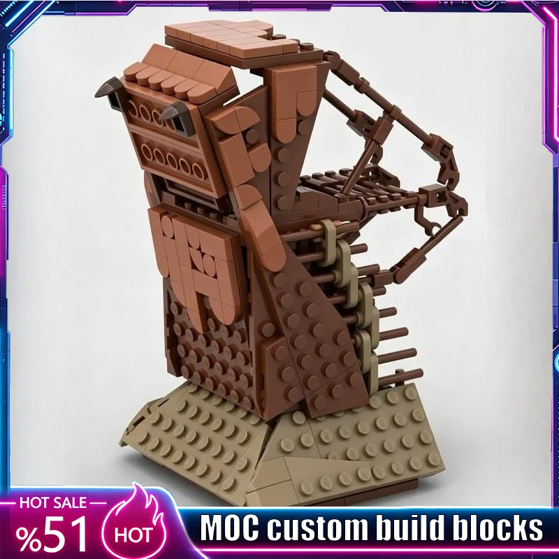 NEW 316PCS Fantasy Siege Tower MOC Model Custom Puzzle Blocks Architecture DIY Creative Assembly Educational Toy Collection Gift