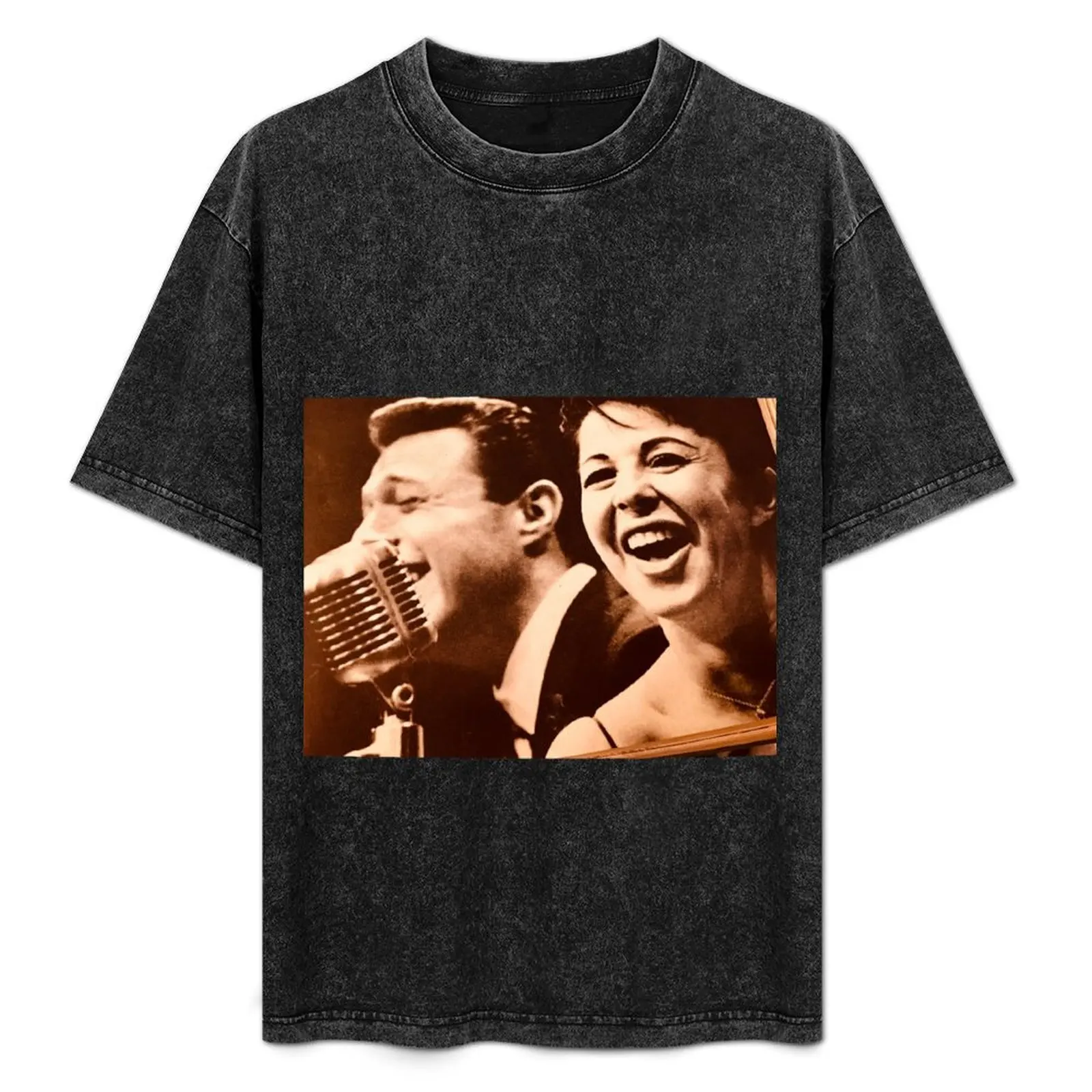 Steve and Edyie sing! T-Shirt Street Art Print Tee Shirt