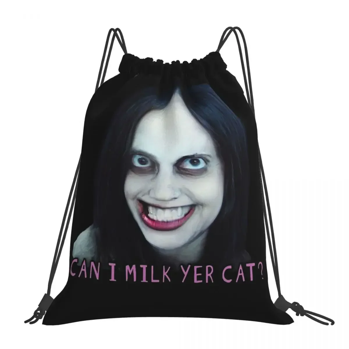 

Сумасшедшие ужасы, женские рюкзаки, модные портативные сумки на шнурке, карманные сумки на шнурке, сумки для книг для путешествий, студентов