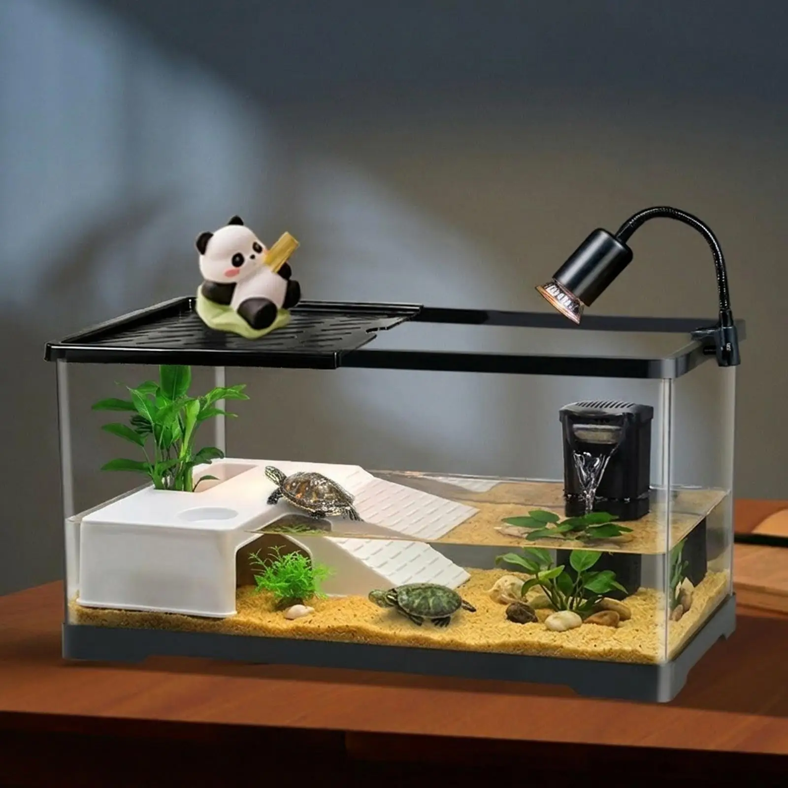 Turtle Resting Basking Platform Resting Terrace Decor Aquarium Accessories Multipurpose Tortoise Ramp for Frog Small Reptiles