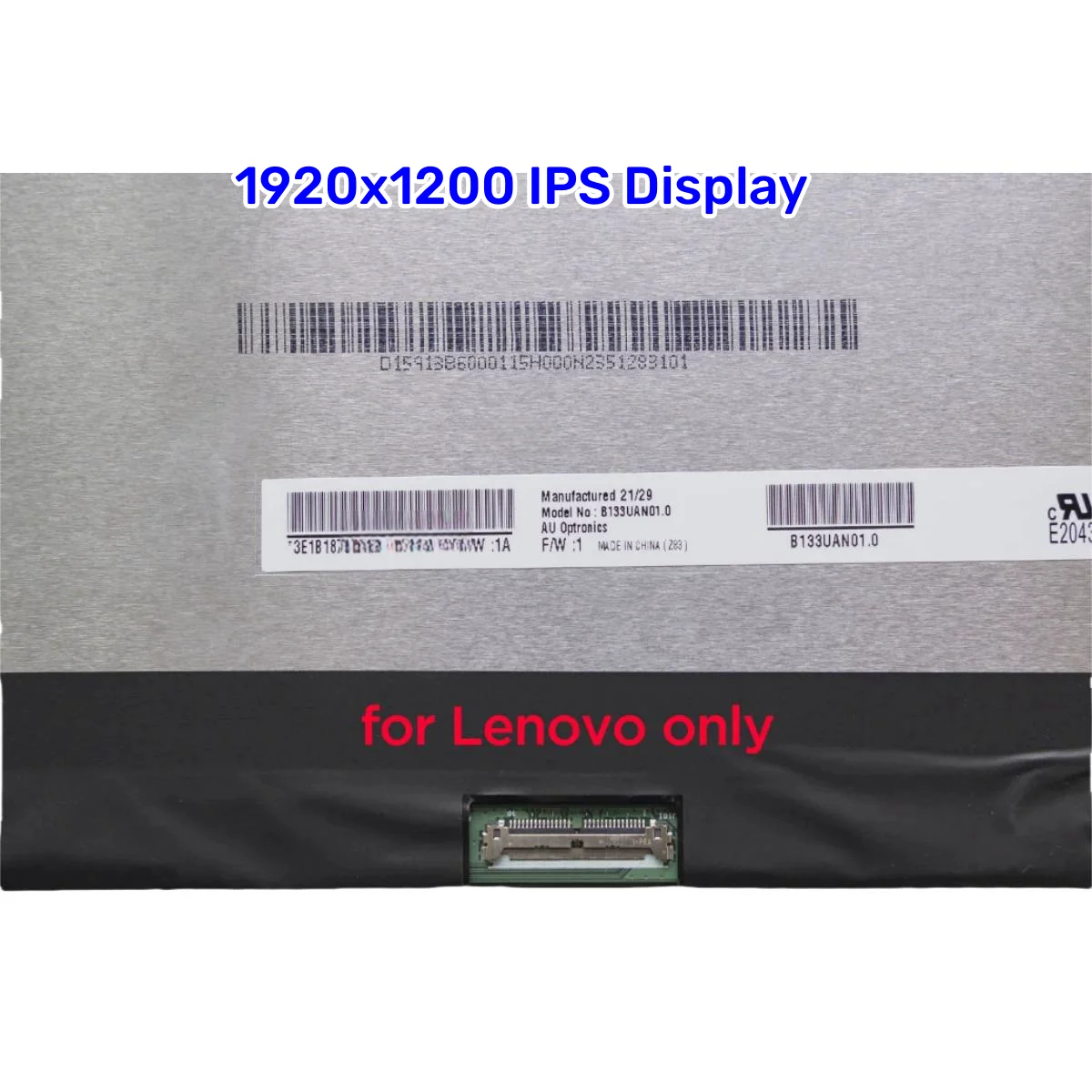 Imagem -03 - Tela Lcd do Portátil para Lenovo Thinkbook B133uan01.0 M133nw4j r0 13s g2 Itl São g3 Acn g4 Iap Arb Display Ips 1920x1200 133 em