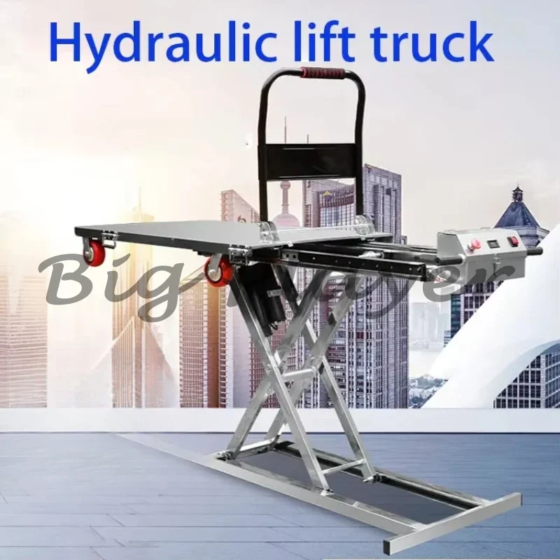 Flatbed Truck Electric Lifting Platform Hydraulic Scissor Lift Cargo Loading Unloading Tool