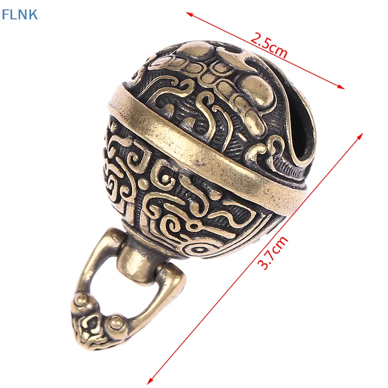 【KC】Brass Drop Bell Chinese Good Luck Tinkle Bell Charm For Bracelet and Anklet