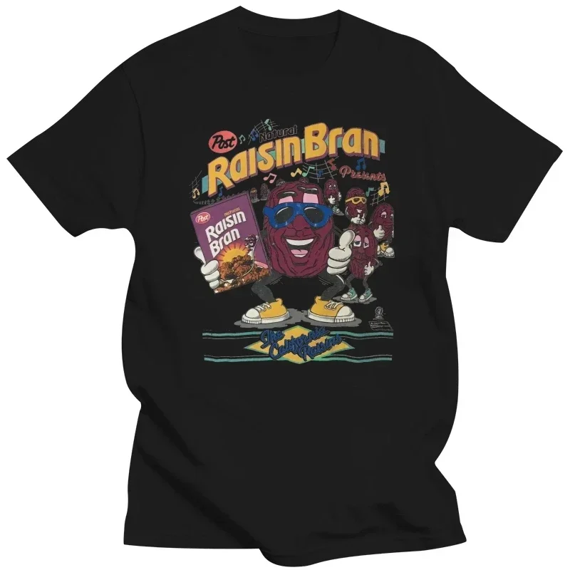 Vintage California Raisins T Shirt Size Xl Raisin Bran Post Cereal 1988 Fashion Short Sleeve Black T Shirt