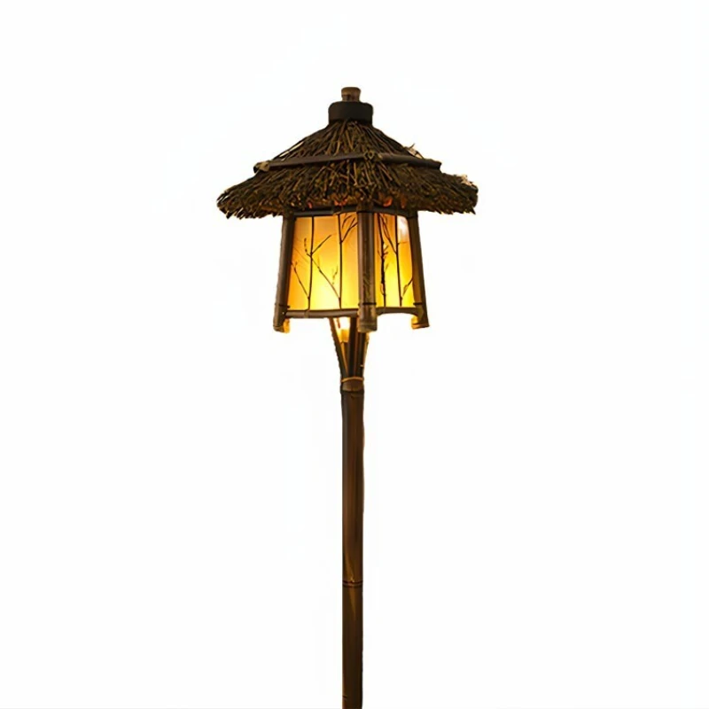 

Waterproof pastoral garden lamp park farm bamboo house chandelier homestay thatched house lamp scenic spot