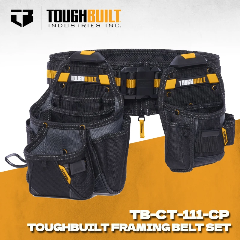 ToughBuilt TB-CT-111-CP 3PC Handyman Tool Belt Set Tools TOUGHBUILT Packaging Bag