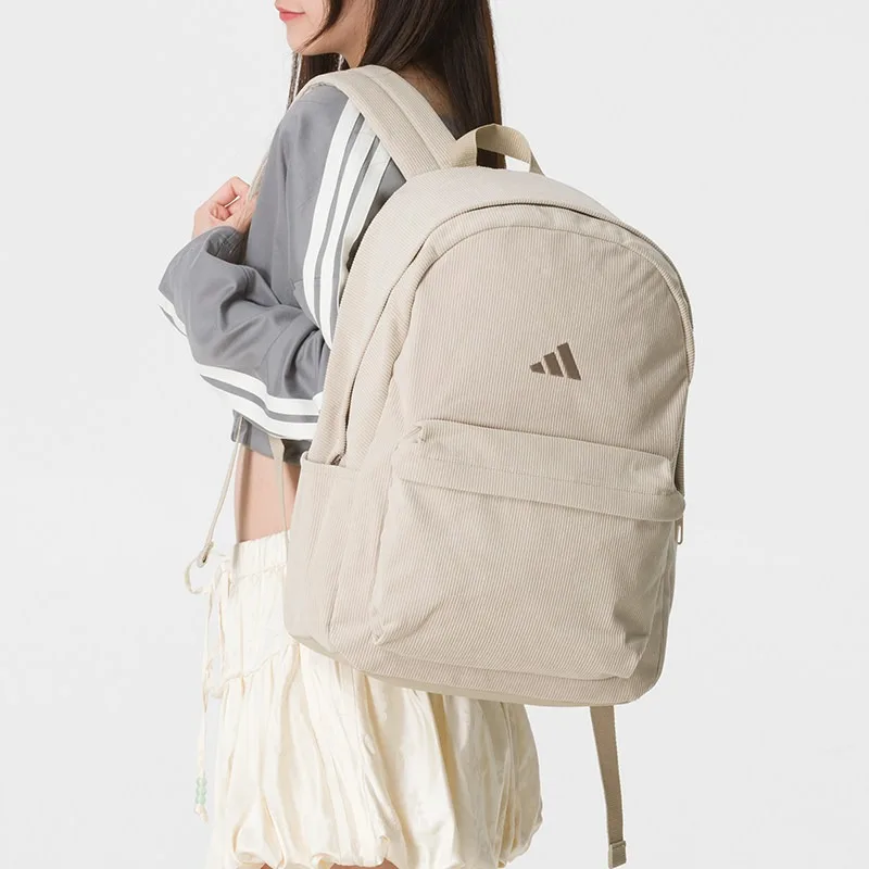 Adidas Backpack Men's and Women's New Large-capacity Sports Bag School Bag Computer Bag Casual Simple KH4601