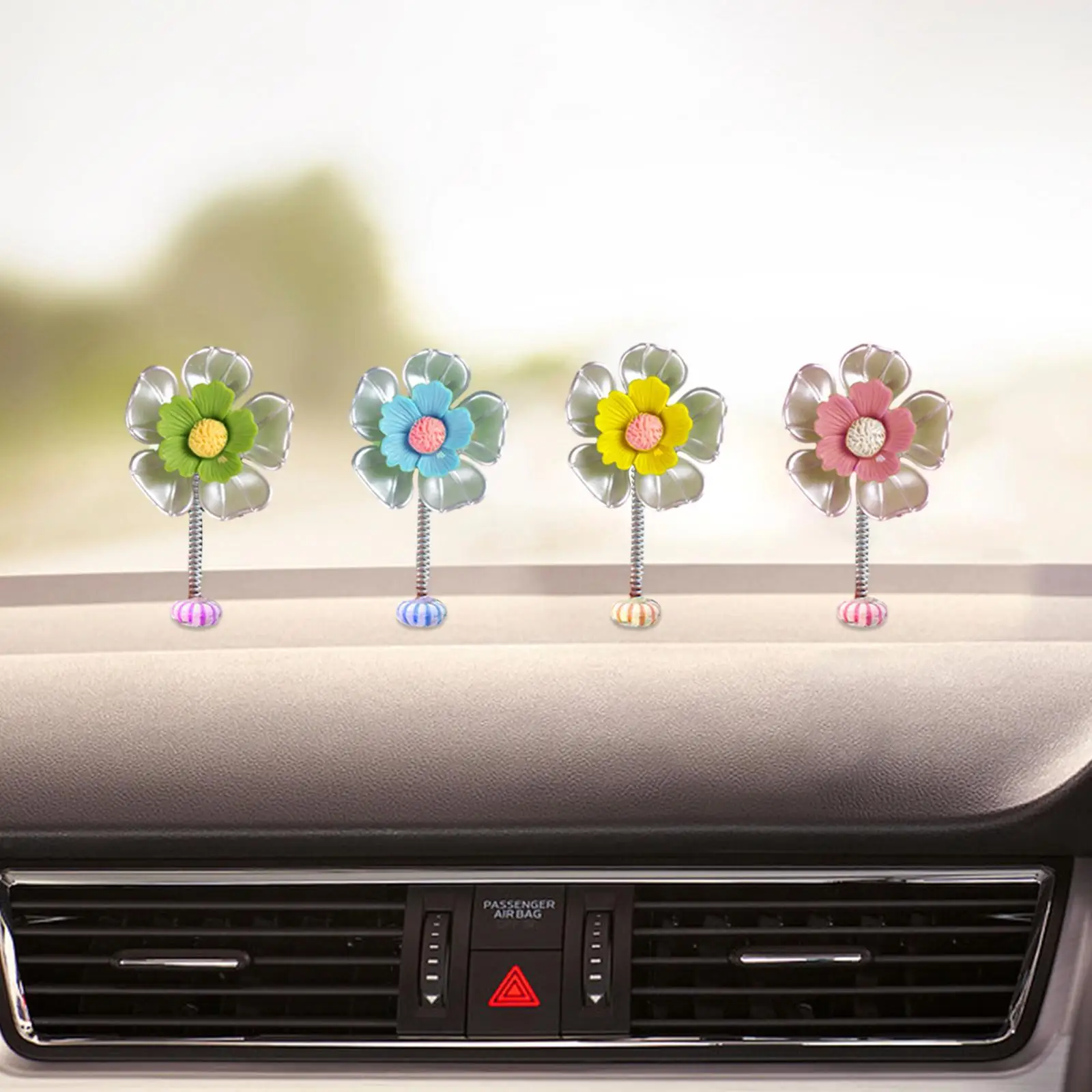 4 Pieces Car Ornaments Lightweight Convenient Installation Car Dashboard