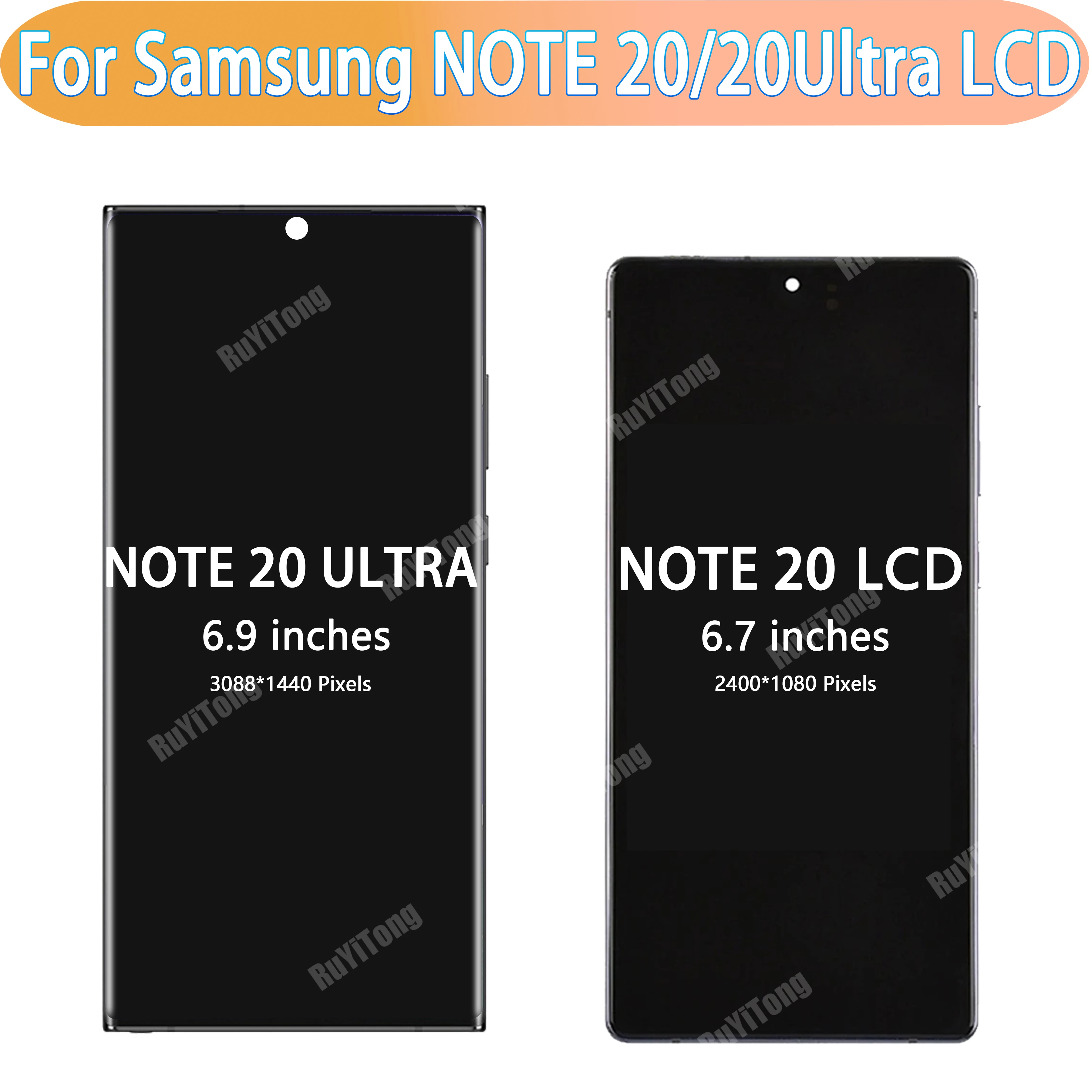 AAA+ 100%Tested Super AMOLED For Samsung Galaxy Note 20 N980F LCD Note20 ULTRA N985F LCD Display Touch Screen Digitizer Assembly