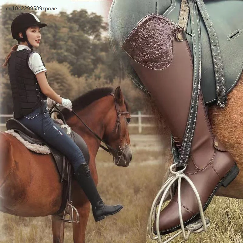 Unisex Boots Over The Knee Roman Style Knight Boots Square Heel Autumn And Winter Retro Low Heel Irregular Equestrian Boots 2025