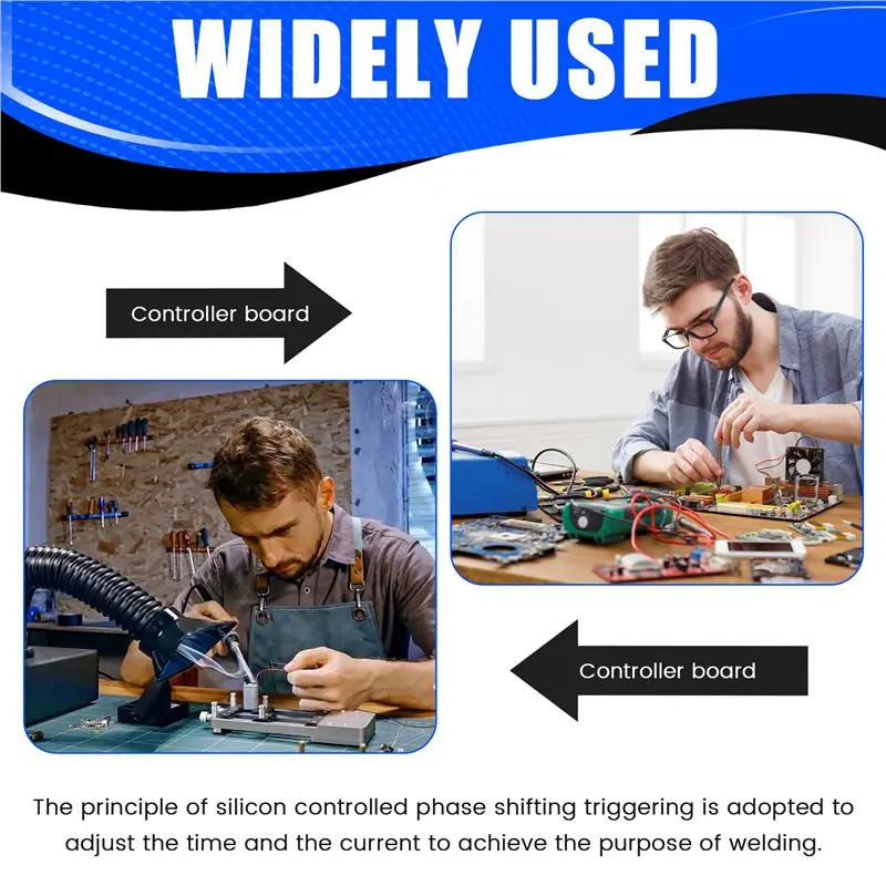 ABGG-Digital Spot Welding Machine Time Control Display Spot Welder AC 110V 220V To 9V Transformer Controller Board