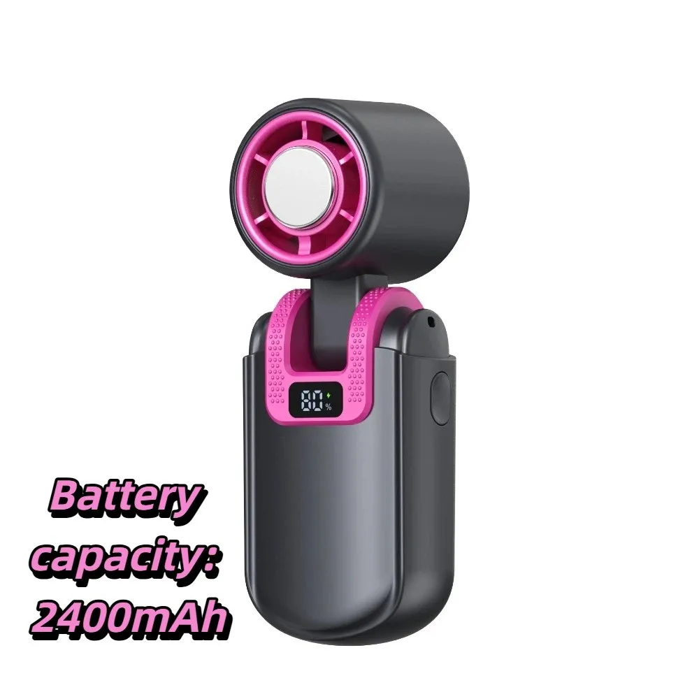 

Compact Body Portable Handheld Cooling Fan Durable Battery Long Lasting Battery Mini Turbine Fan Fine Turbine Structure