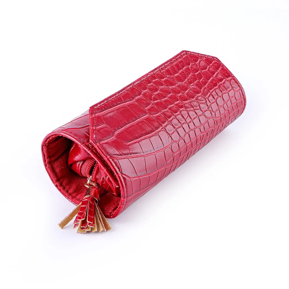

Alligator Pattern Leather Jewelry Case Large Capacity Anti Bumping Portable Jewelry Boxes Ring Earrings Necklace