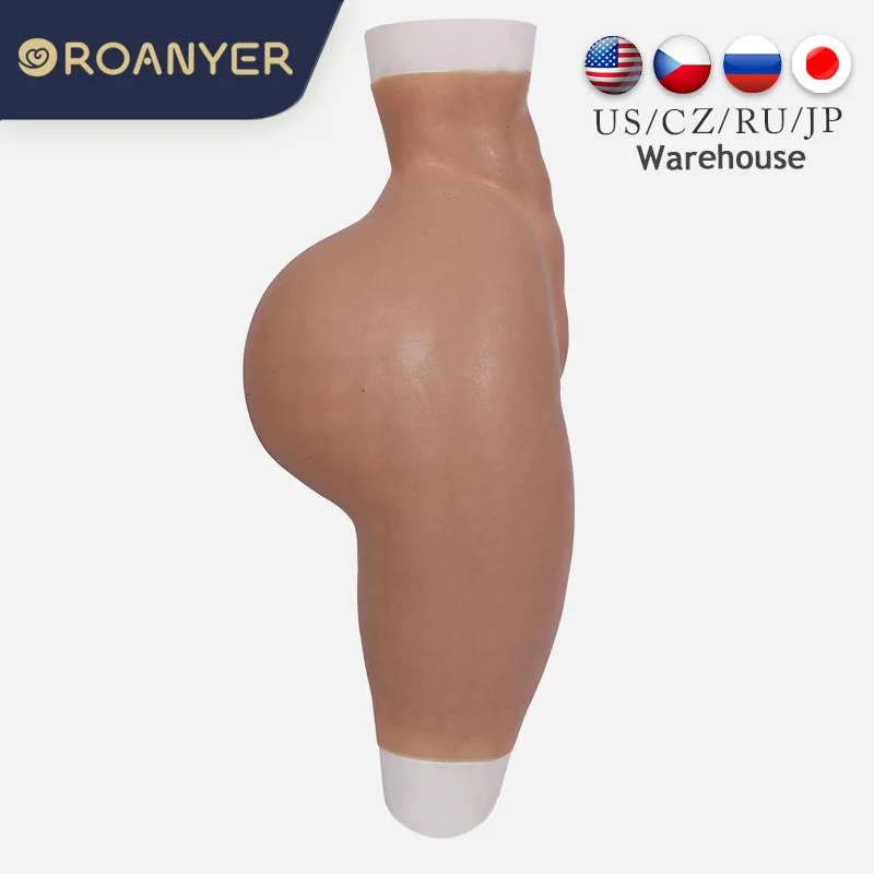 

ROANYER Silicone Enhancing Hip Pant Fake Vagina Crossdresser Hip Ehancer Underwear Buttock Lift Shemale Transgender Drag Queen