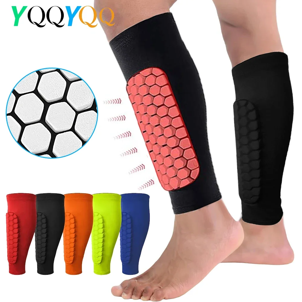 1Pcs Sports Soccer Shin Guards for Kids Youth - Protective Soccer Gear for Boy, Girl - Adult Men Women Soccer Compression Sleeve