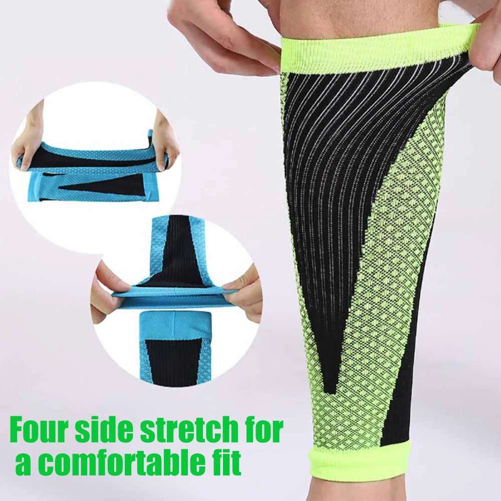 1Pair Calf Compression Sleeves Shin Splints Swelling Women Men Athletic Leg Sleeve Circulation Protection Calf Shin Supports