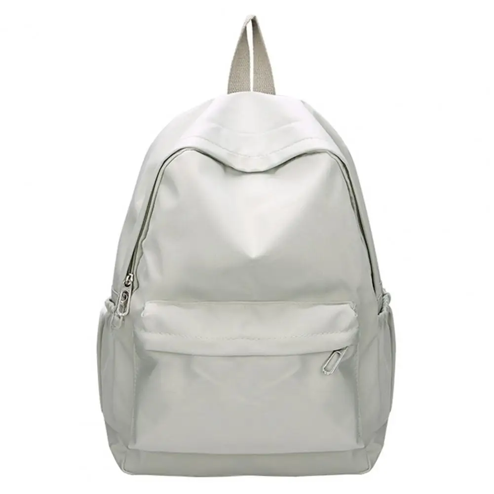 Mochila impermeable de nailon de gran capacidad, bolso escolar informal ultraligero de Color sólido para estudiantes y viajeros