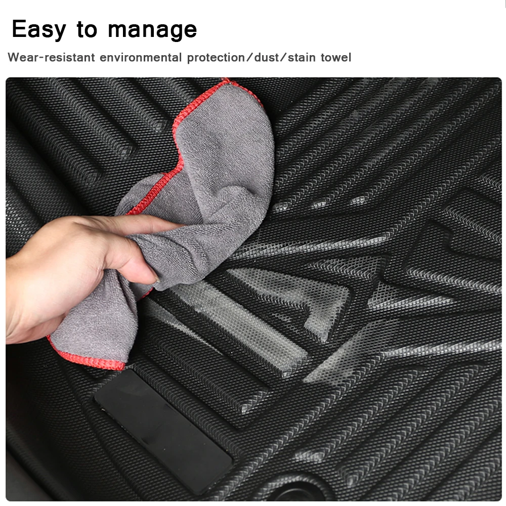 new 2025 Rubber Car Mat  For VOLKSWAGEN ID.3 2021-2025 Carpet Waterproof Interior Accessories TPE Car Floor Mats