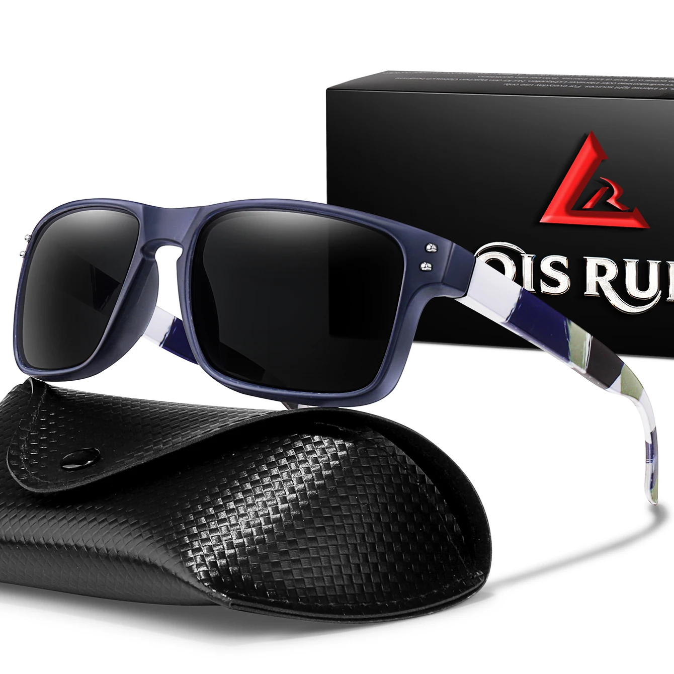 Polarisierte UV400-Sonnenbrille zum Angeln für Männer und Frauen, Fahrradbrille, Outdoor-Sport, Fahren, Wandern, klassische Schutzbrille mit Etui