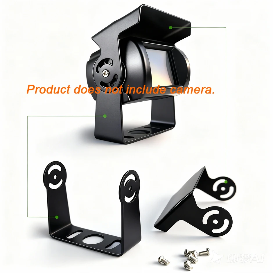 Metal Backup Camera Bracket Car Backup Rear View Camera Mounting Kit for Truck Trailer/Bus/Van/Pickup/RV/Lorry..***